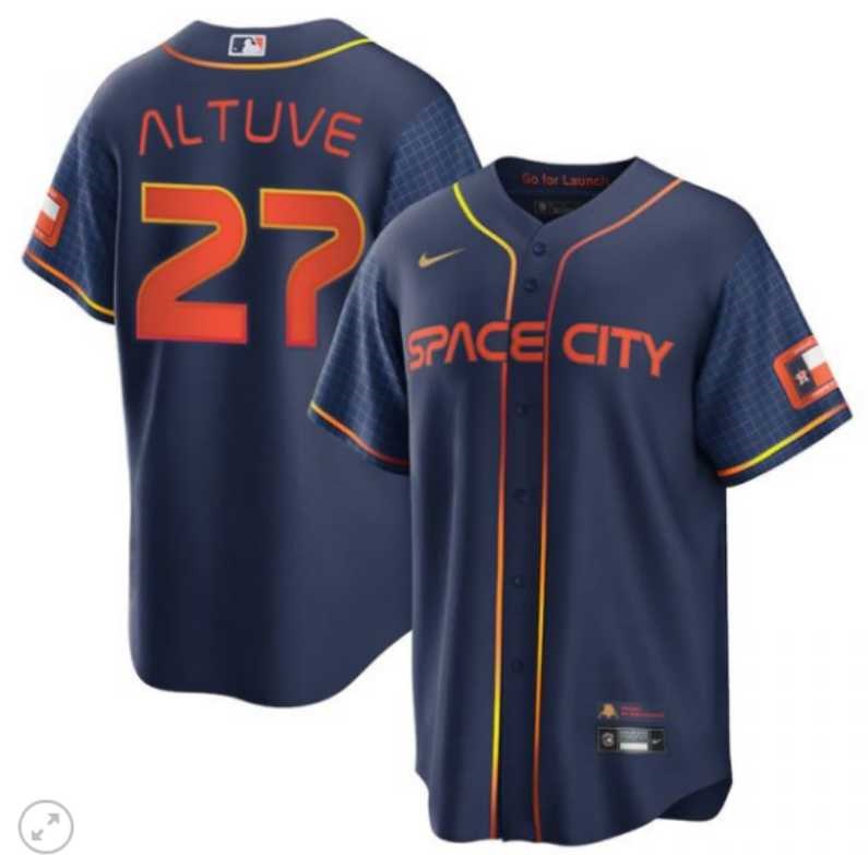 Astros 27 Jose Altuve 2022 Space City Connect Men's Navy Stitched Jersey,We sell and wholesale Astros 27 Jose Altuve 2022 Space City Connect Men's Navy Stitched Jersey on line form chian!